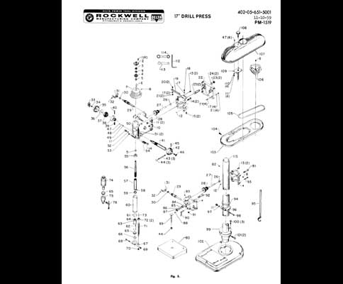 chicago dp 515 drill press manual